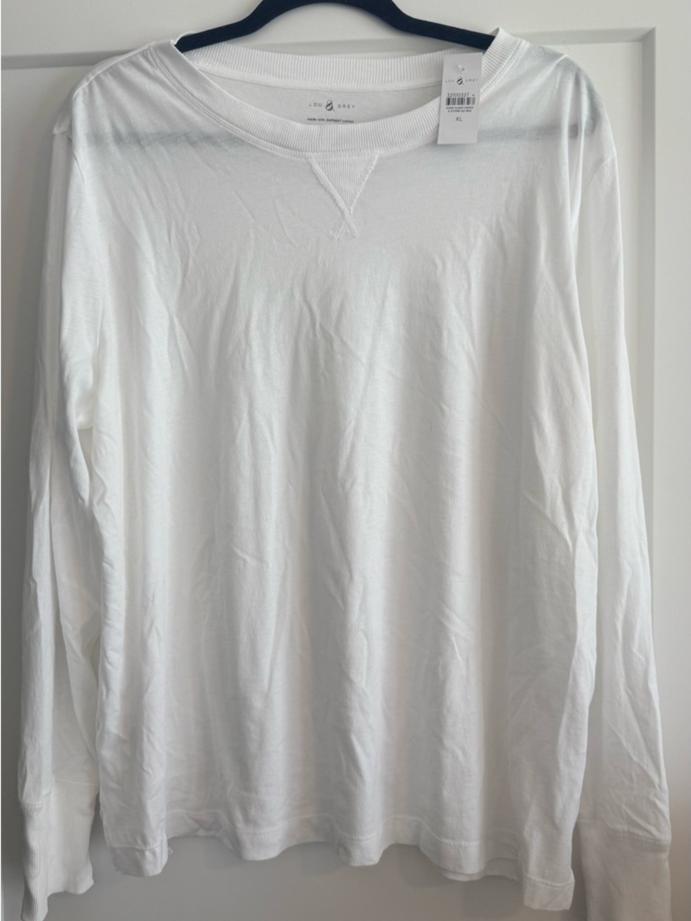 Lou & Grey White Crew Neck Long Sleeve